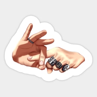 Eddie's Hands Transparent Sticker